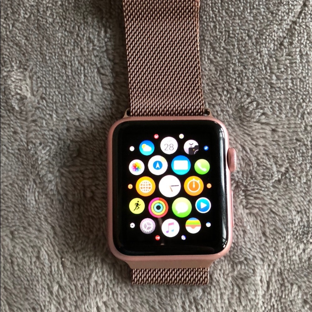 Authentic Apple Watch. 1st gen Rose Gold. Case inc